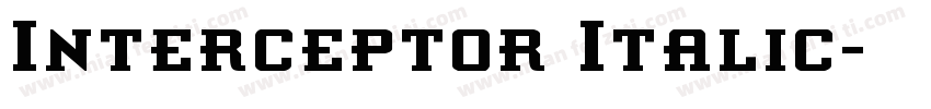 Interceptor Italic字体转换
